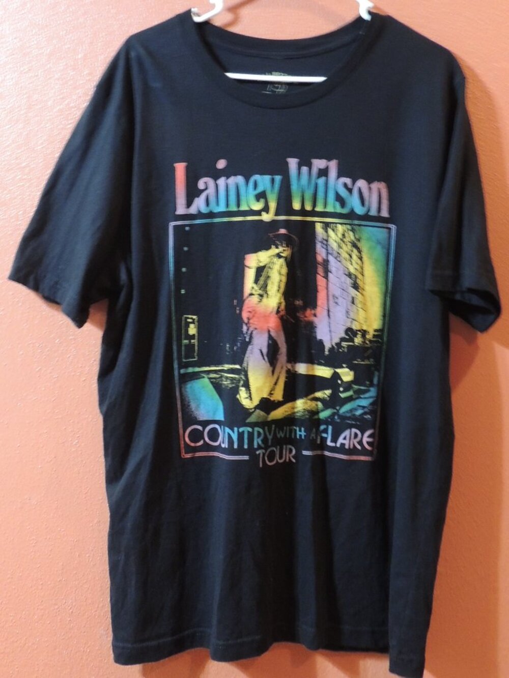 Lainey Wilson Shirt Woman X Large Black White Summer Music Tour Concert Shirt